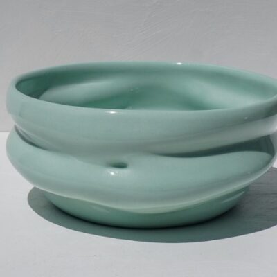 Belly Bowl Green by Voluptuary Ceramics